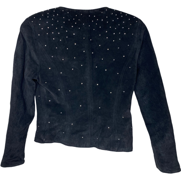 Vintage Positano Pelle Rhinestone Leather Jacket - Picture 5 of 5